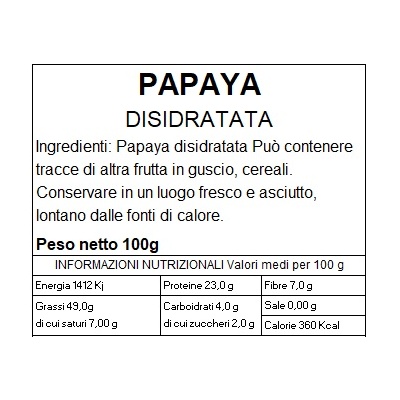 Papaya Disidratata